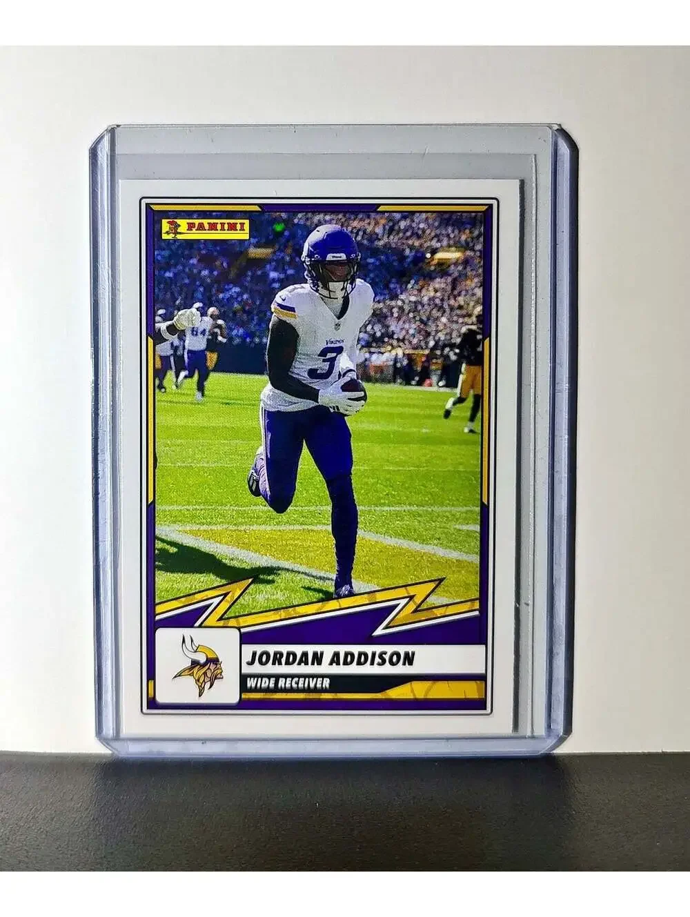 Jordan Addison 2025 Panini NFL #23 Sticker Card Minnesota Vikings
